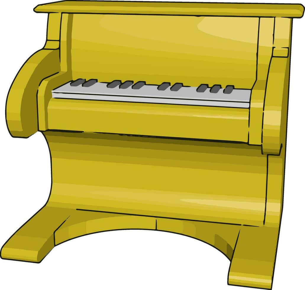 A Pianola toy Picture vector or color illustration