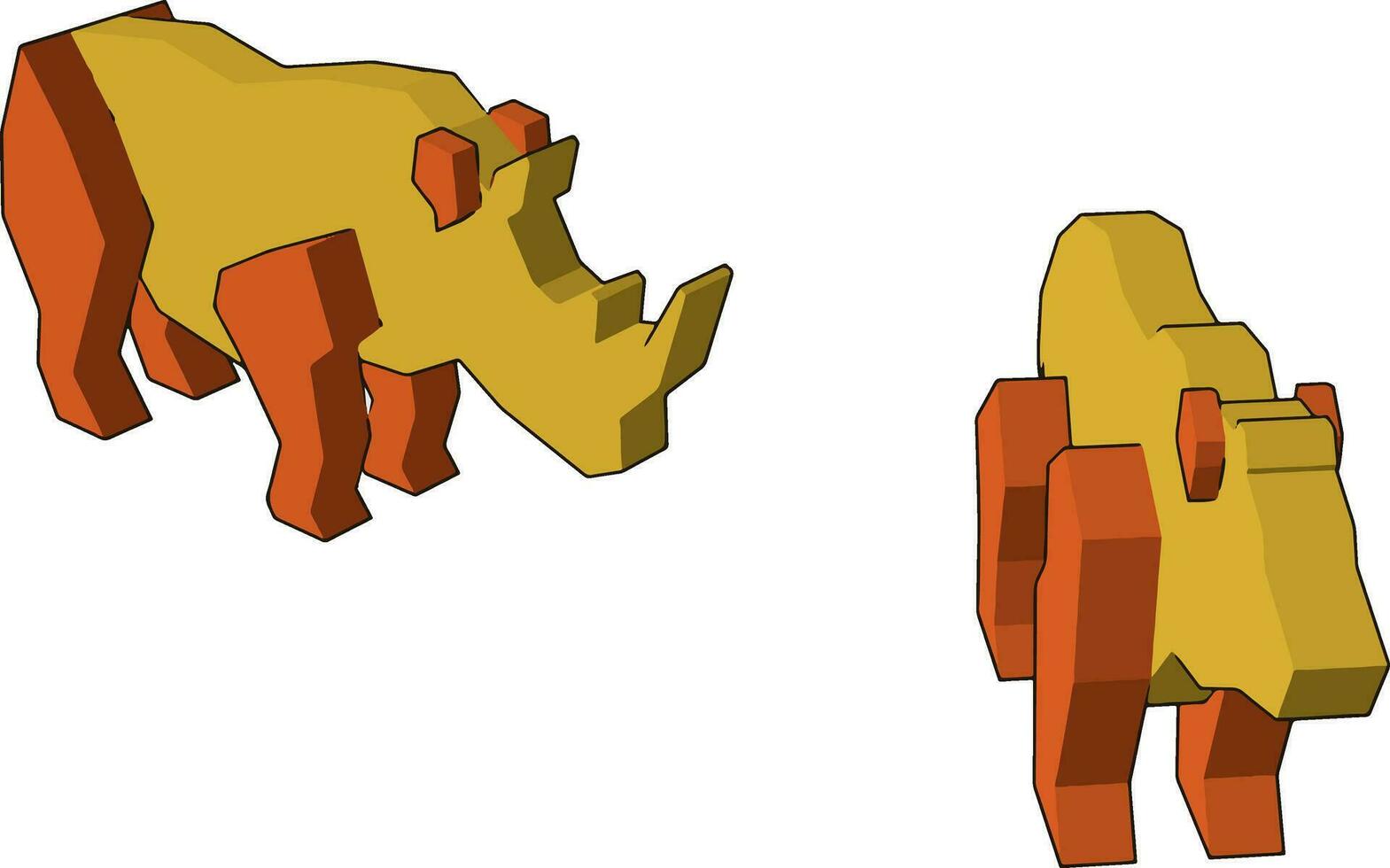 A toy animal cartoon vector or color illustration