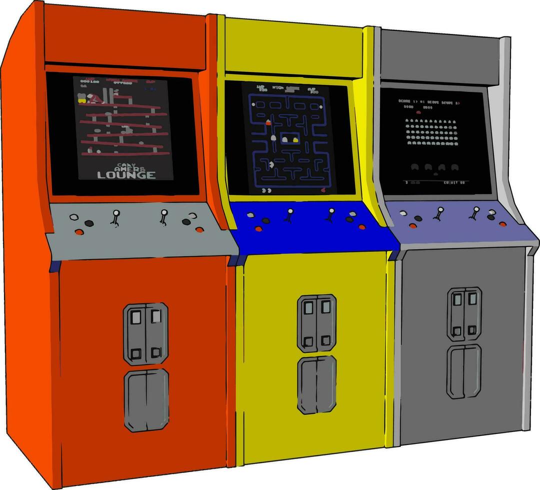 común controladores de videojuego vector o color ilustración