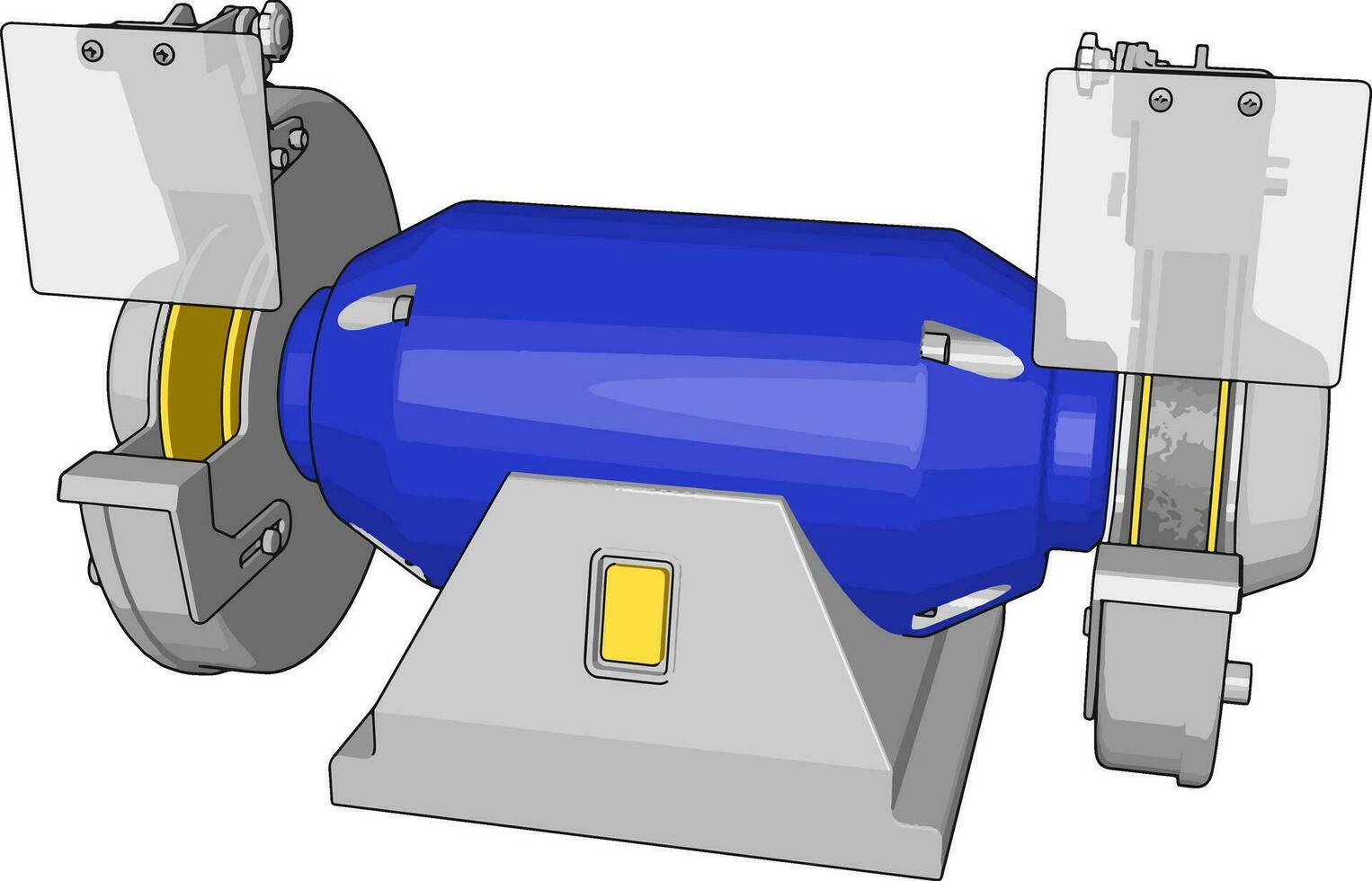 Blue milling, illustration, vector on white background.