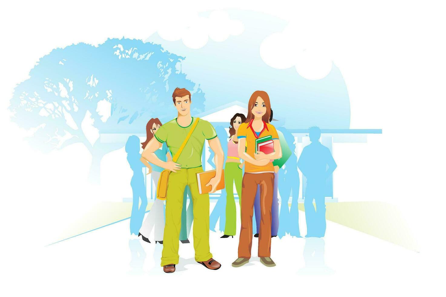 People for the environment, illustration vector