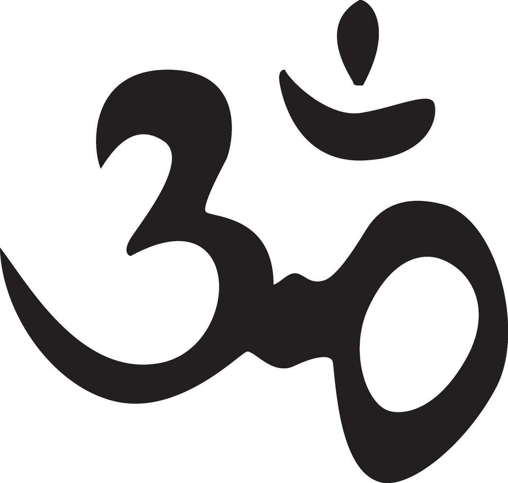 Eternal hindu symbol OM vector