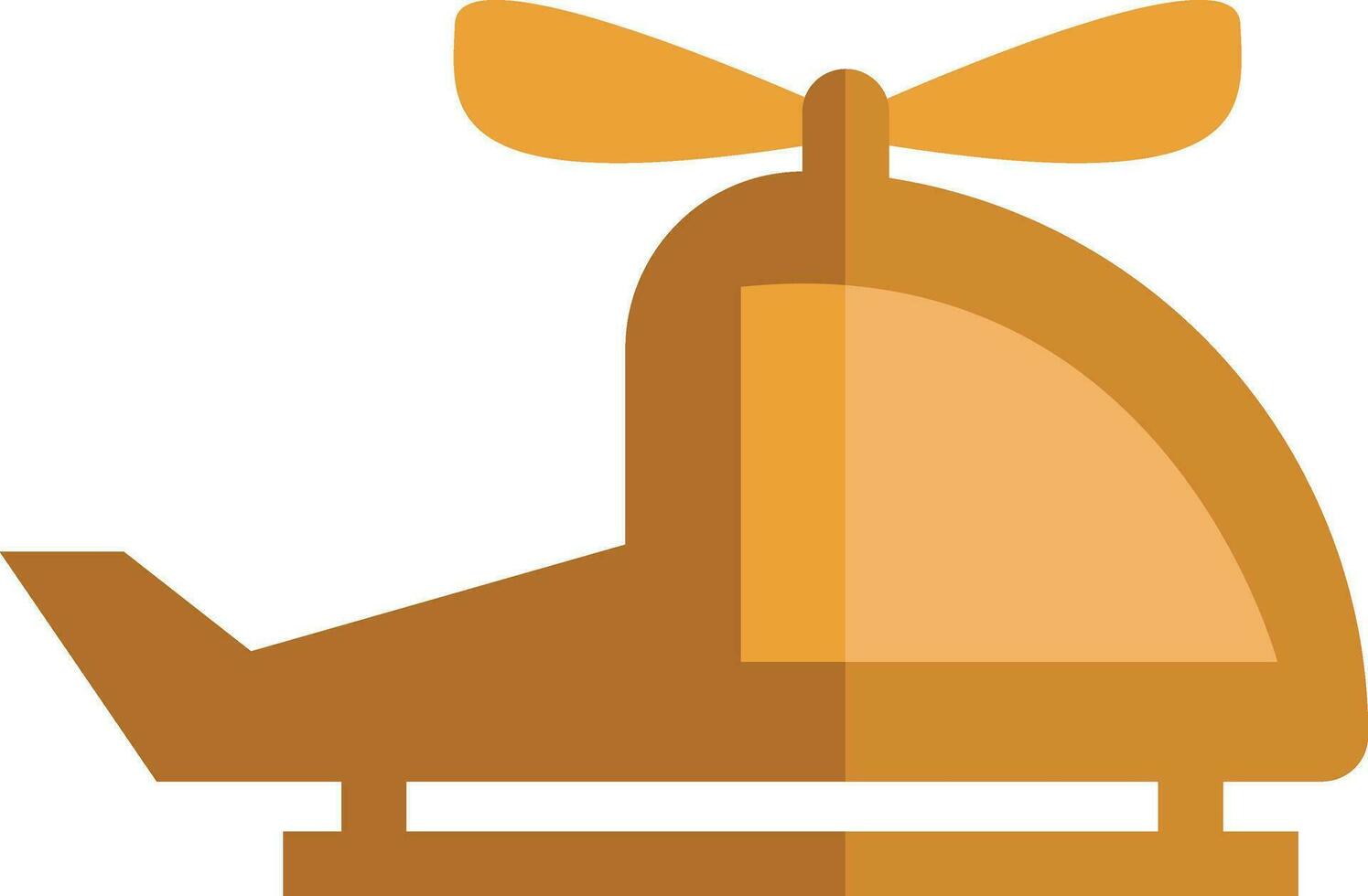 Army helicopter, icon, vector on white background.