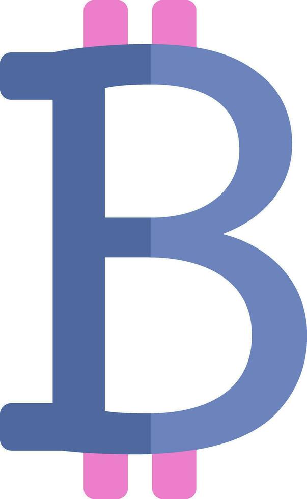 Banking bitcoin, icon, vector on white background.