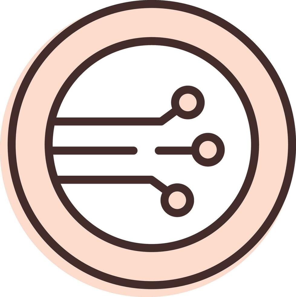 Blockchain coin, icon, vector on white background.