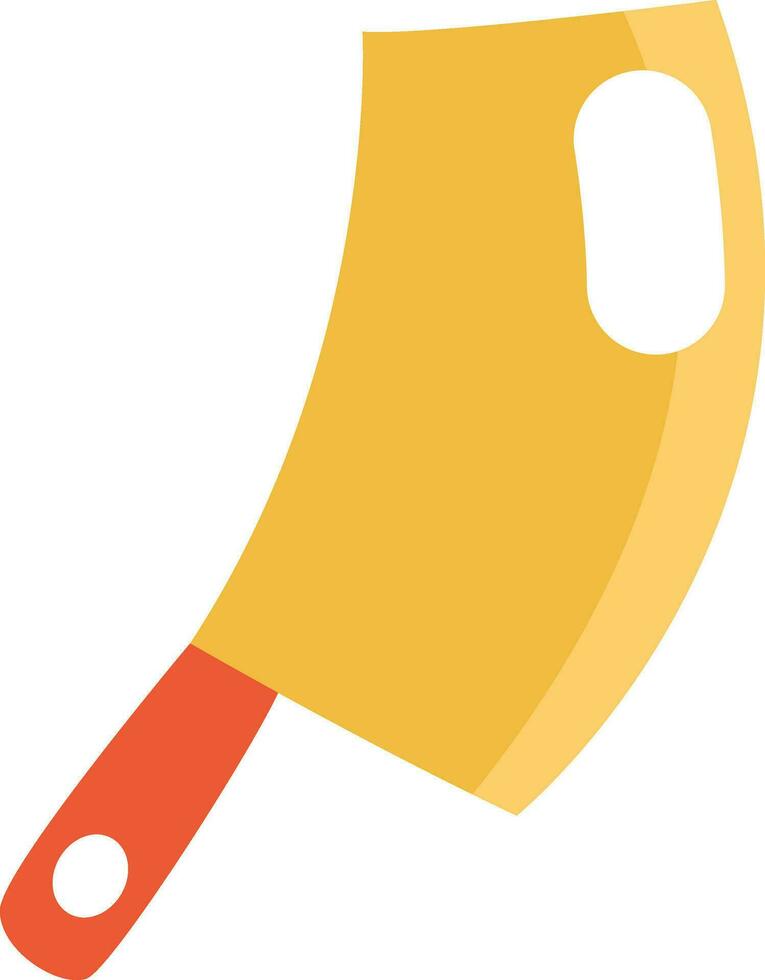 Cooking knife, icon, vector on white background.