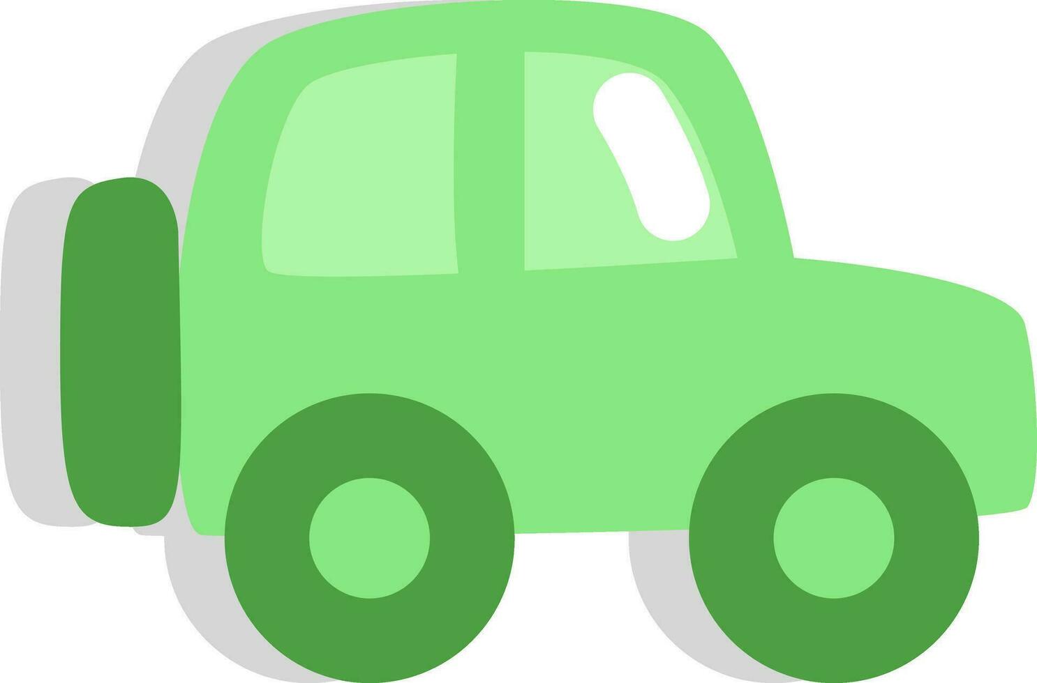 Ecology car, icon, vector on white background.