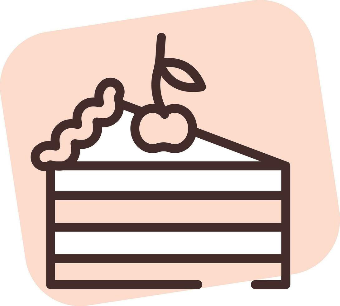 pastel de eventos, icono, vector sobre fondo blanco.