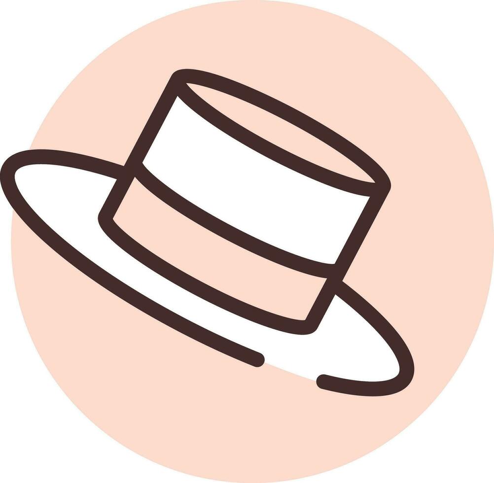 Event mens hat, icon, vector on white background.