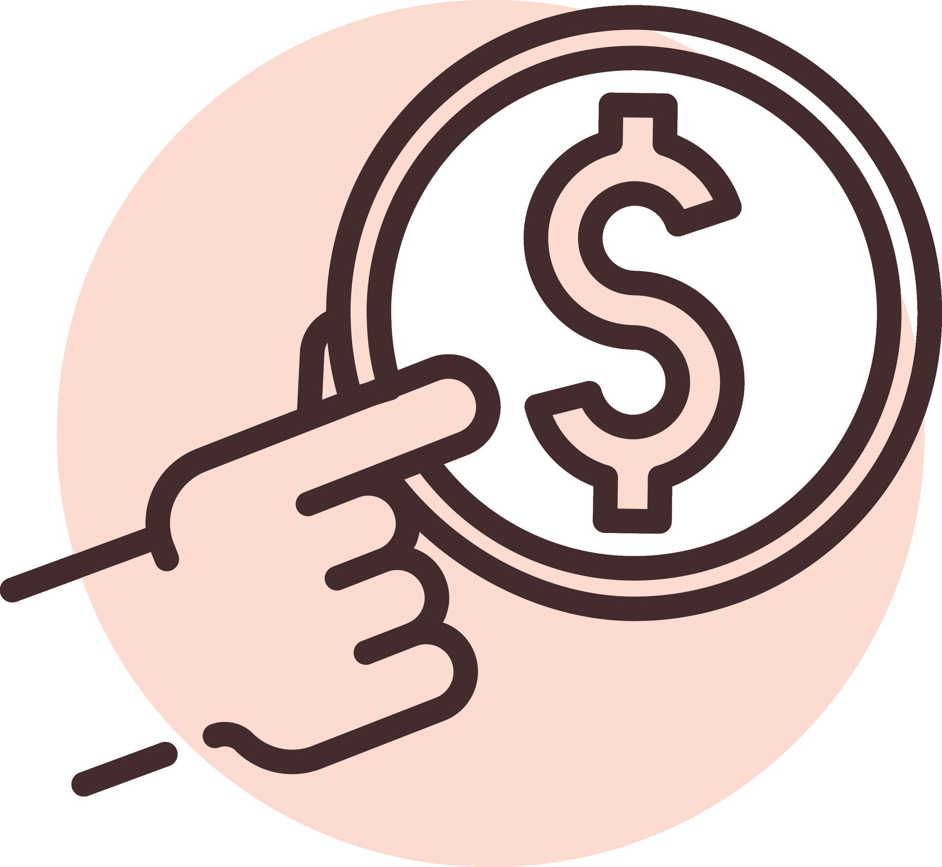 Money borrow, icon, vector on white background. 34501985 Vector Art at ...