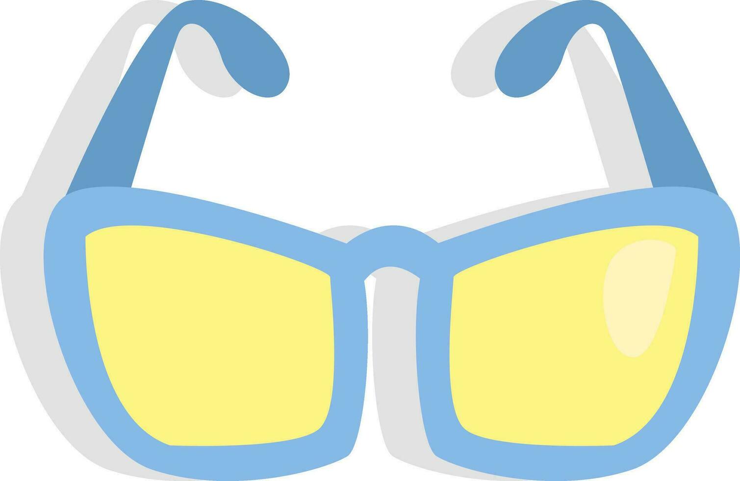 School glasses, icon, vector on white background.