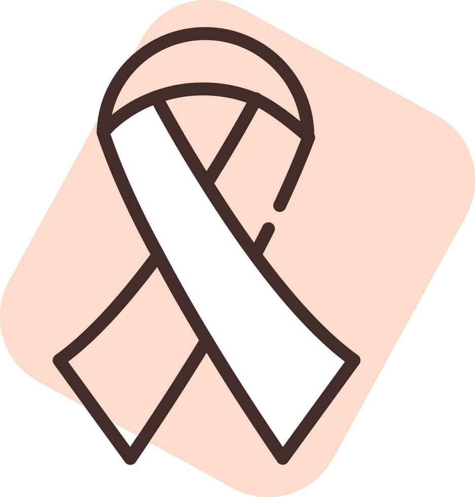 Health cancer, icon, vector on white background.