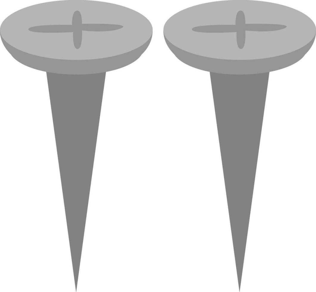 clavos de instrumentos, icono, vector sobre fondo blanco.