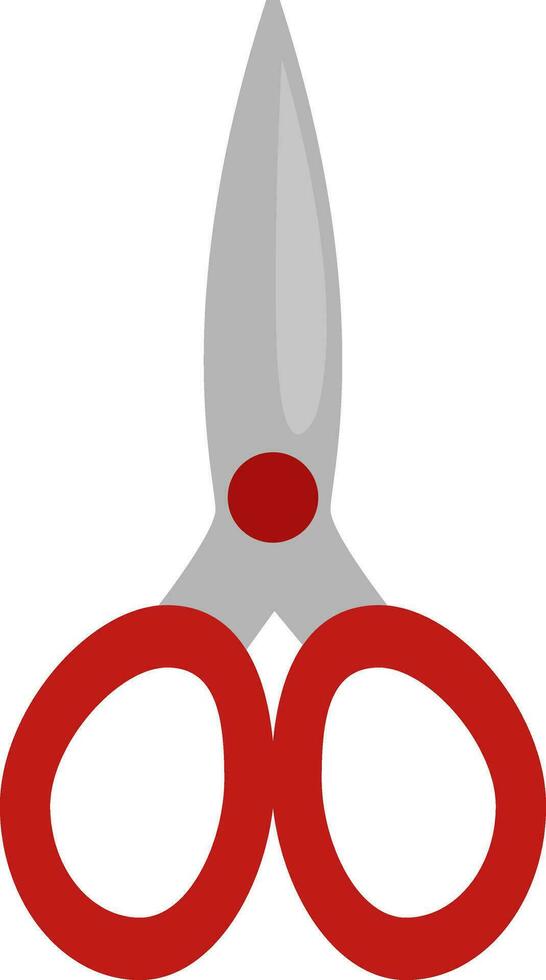 Instrument scissors, icon, vector on white background.