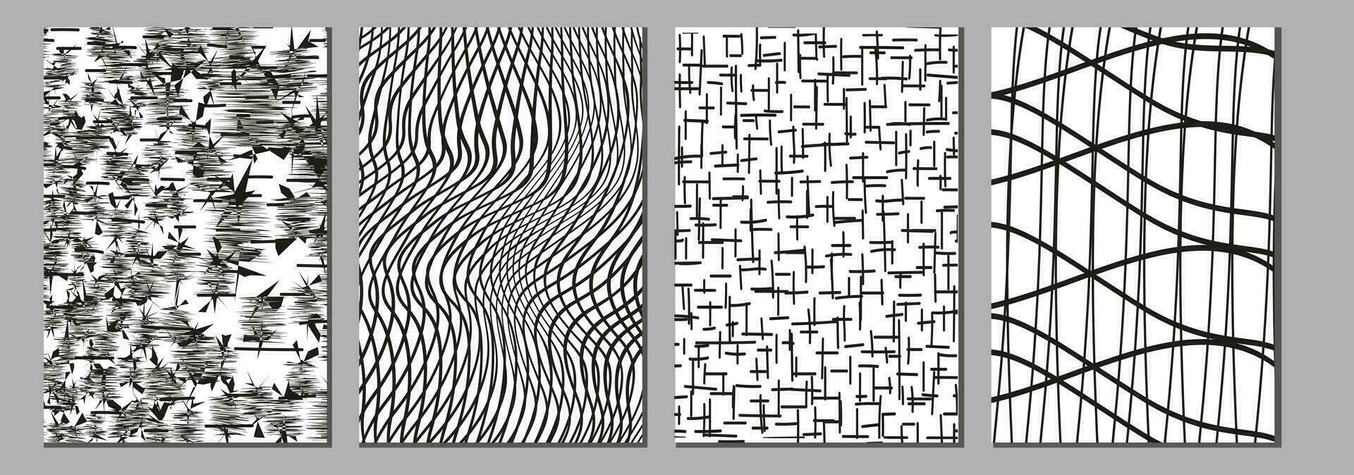 Hand drawn line textures. Includes vector scribbles,grid with irregular, horizontal and wavy strokes,doodle patterns.