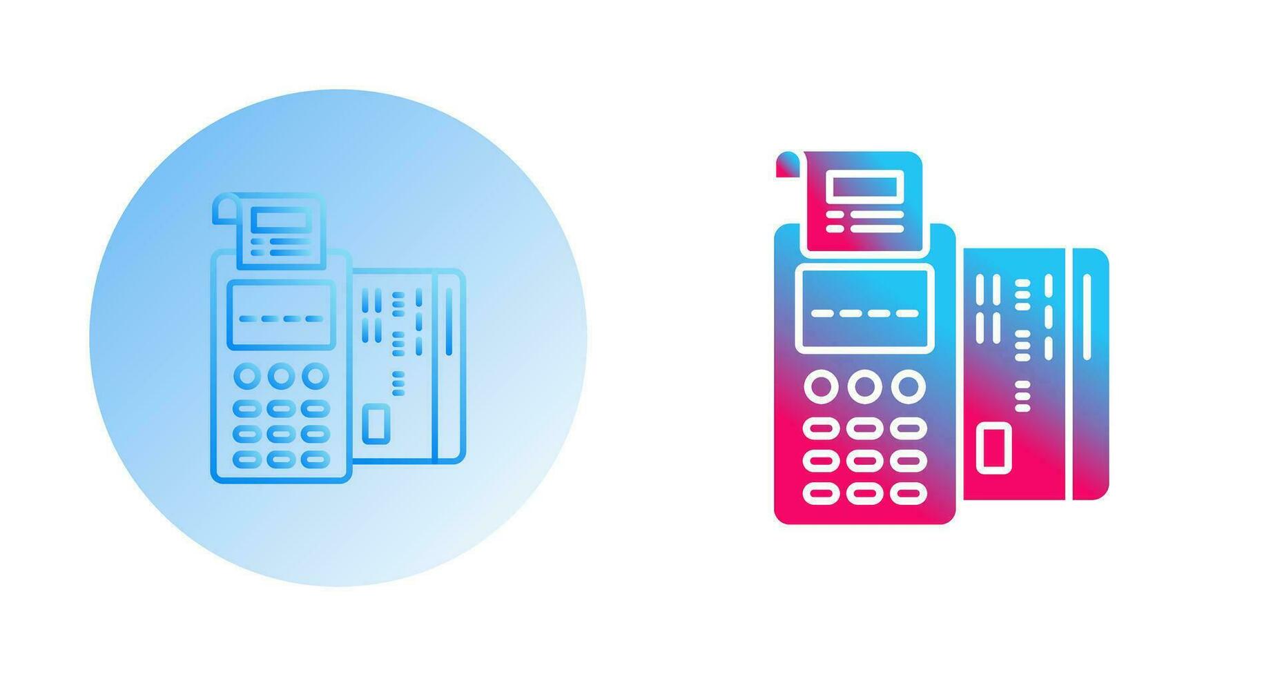 Pos Terminal Vector Icon