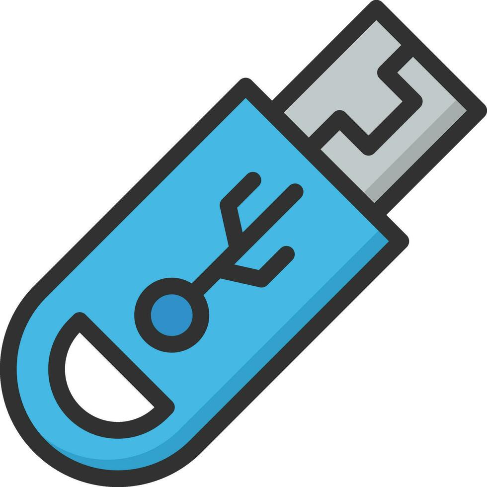 Usb drive Vector Icon Design Illustration