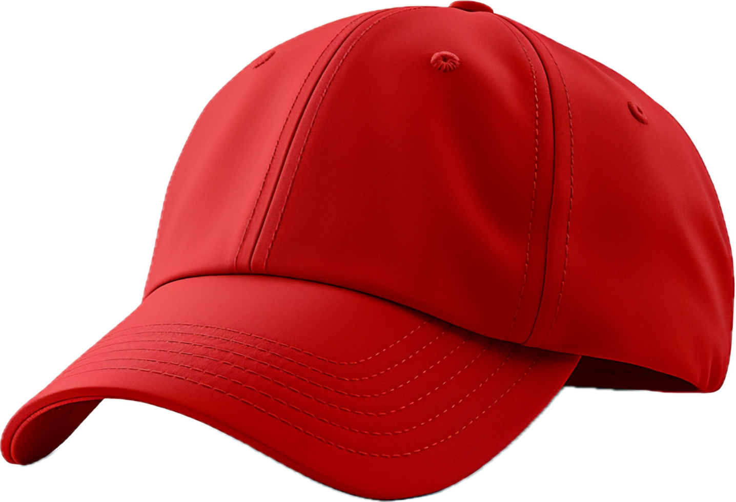 Red baseball cap png with AI generated.