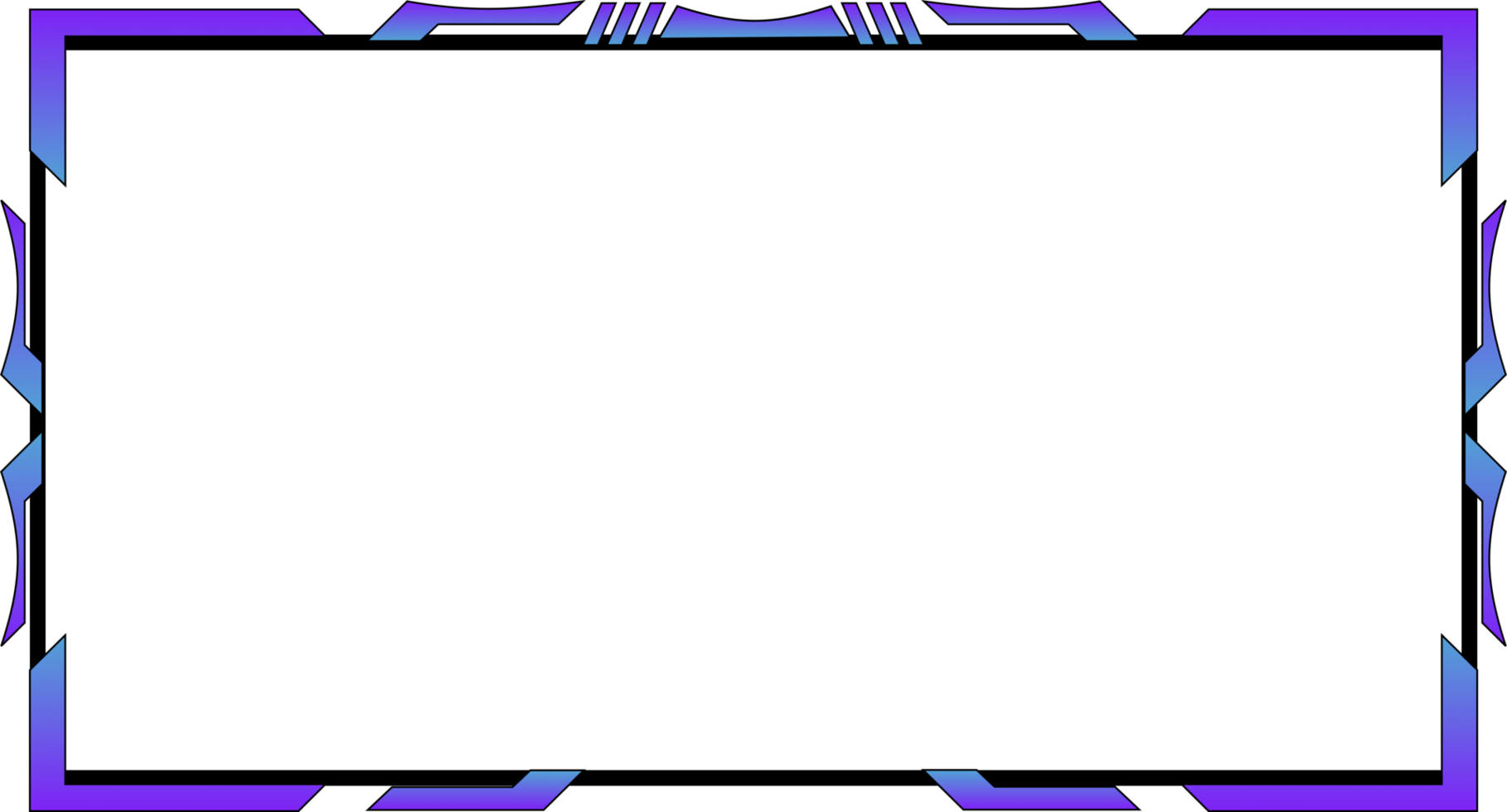 Livestream PNG  Image, Stylish Colorer Facecam Overlay For Livestream, Stylish, Live Frame, Social Media PNG Image