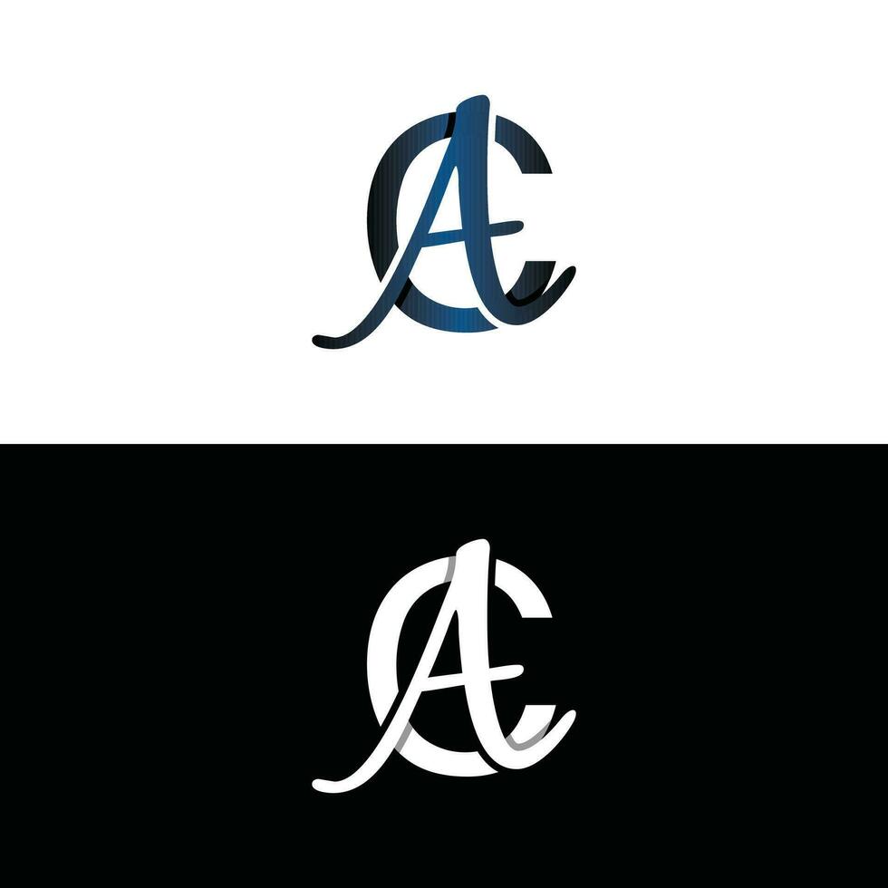 Letter CA luxury modern monogram logo vector design, logo initial vector mark element graphic illustration design template