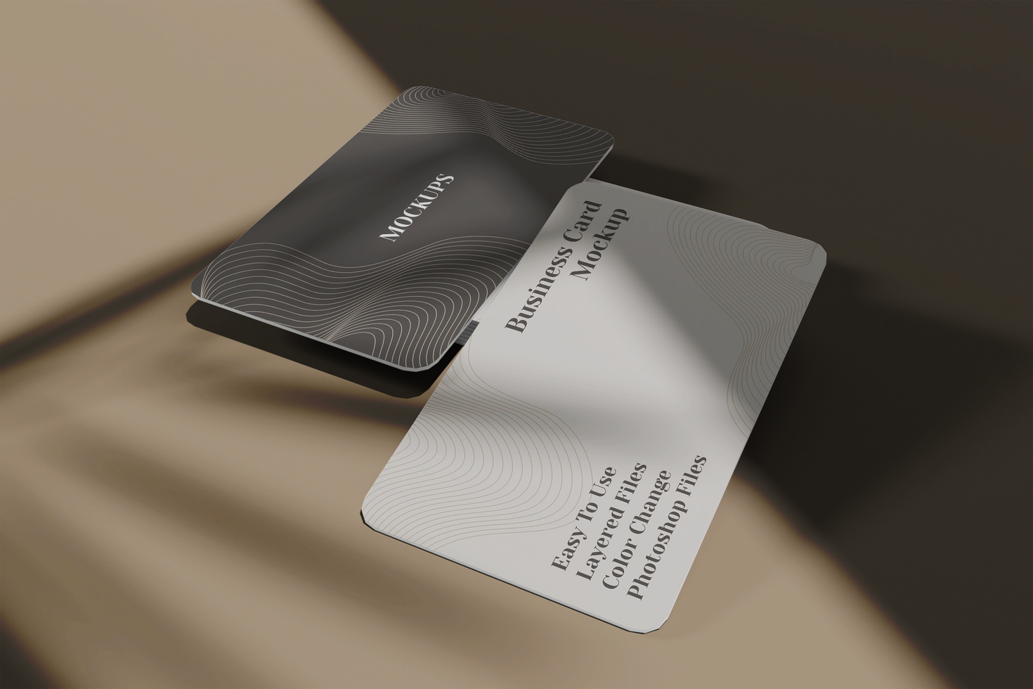 Minimalist business card mockup psd