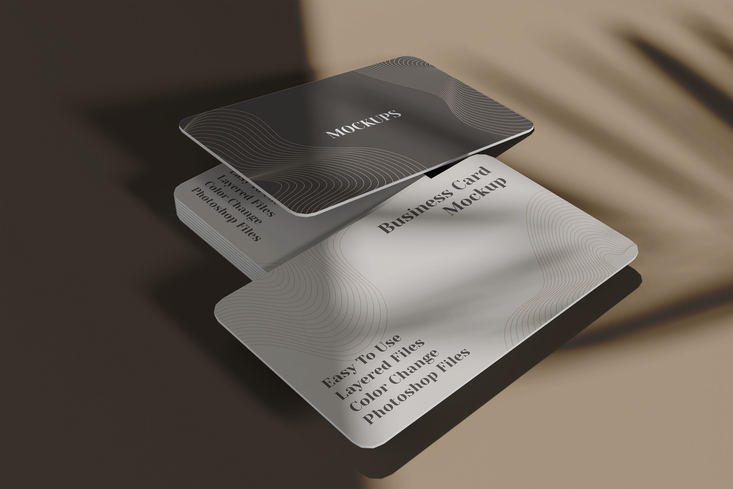 Minimalist business card mockup psd