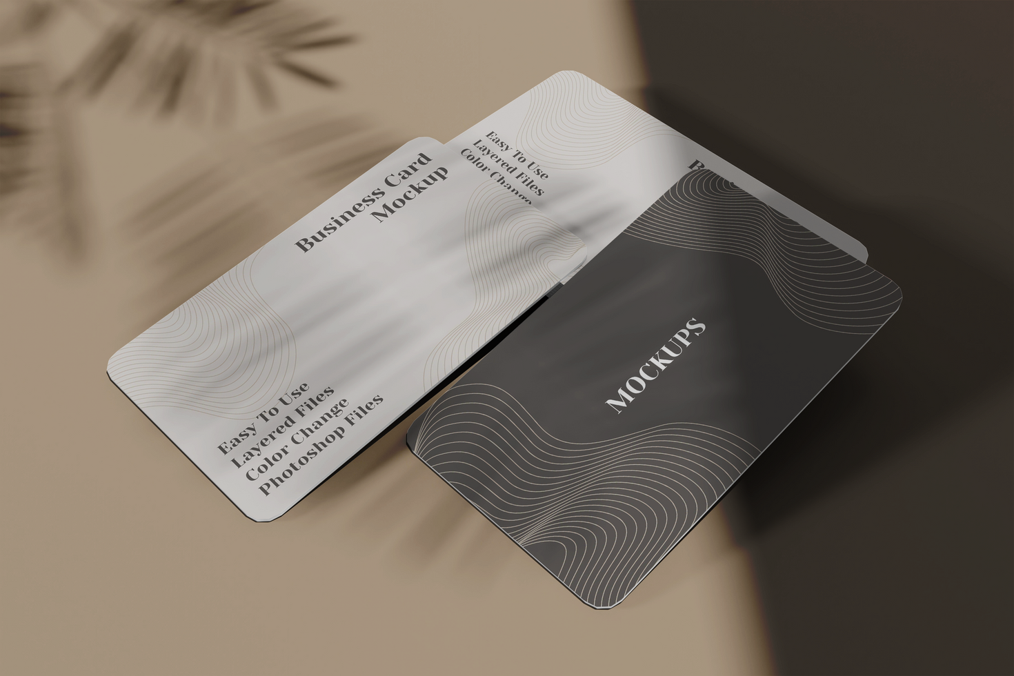 Minimalist business card mockup psd