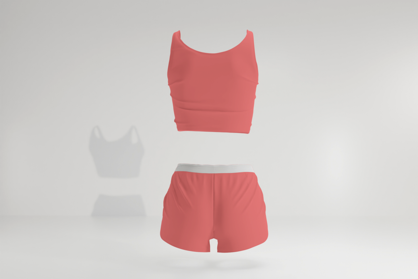 weiblich Sport Outfit Attrappe, Lehrmodell, Simulation Design psd