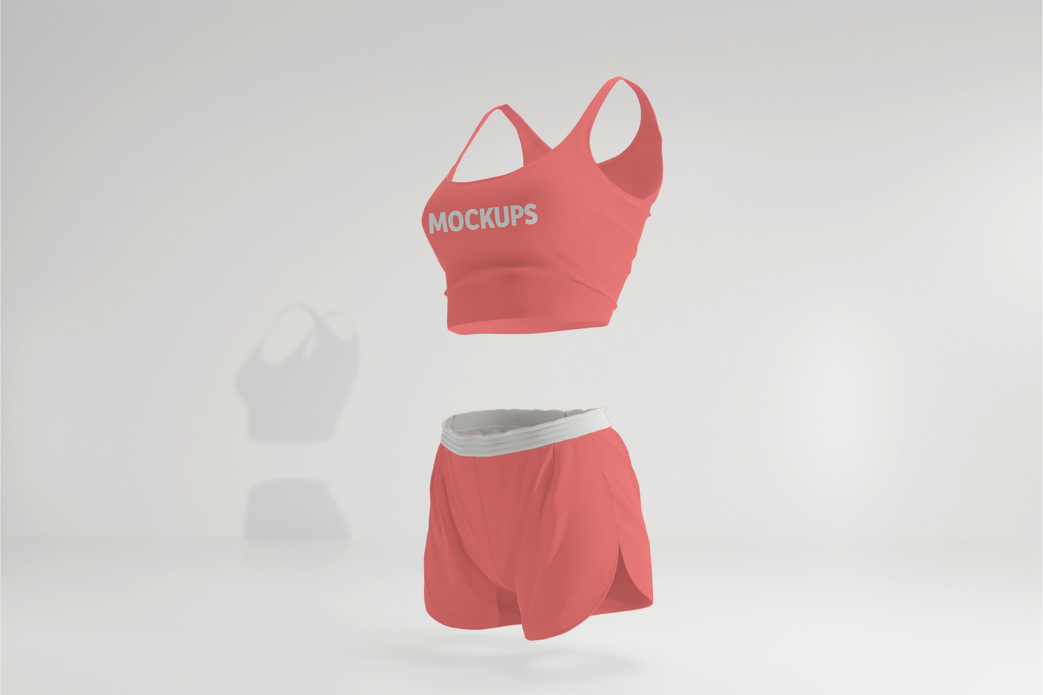 weiblich Sport Outfit Attrappe, Lehrmodell, Simulation Design psd