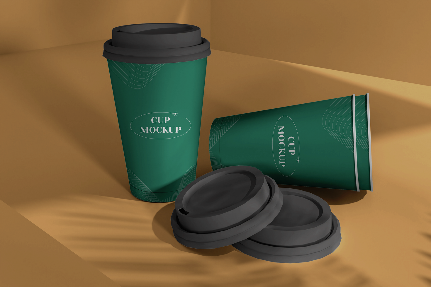 minimalistisch papier koffie kop mockup psd