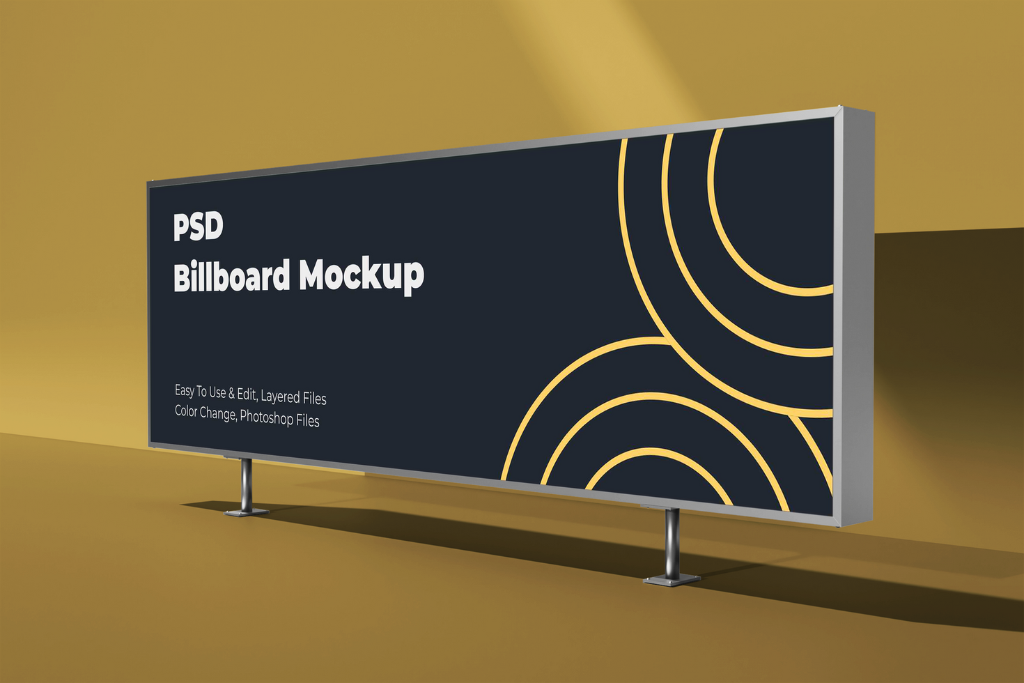 Psd indoor Billboard Mockup
