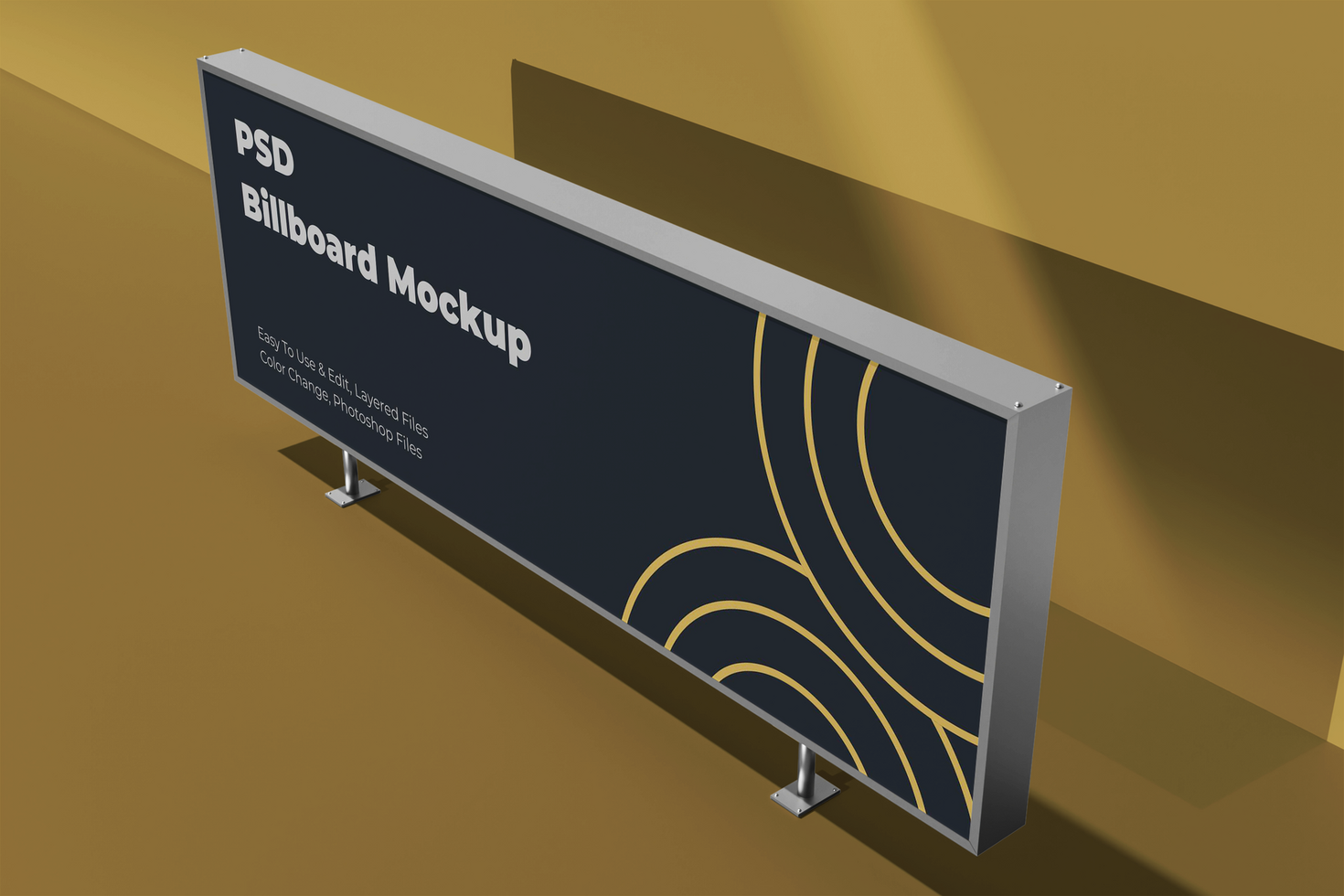 psd binnen- aanplakbord mockup