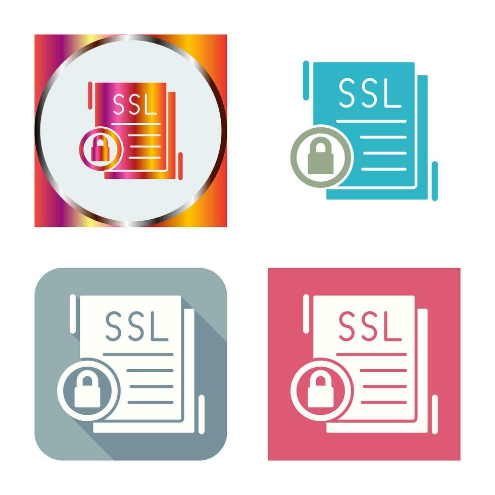 icono de vector de ssl