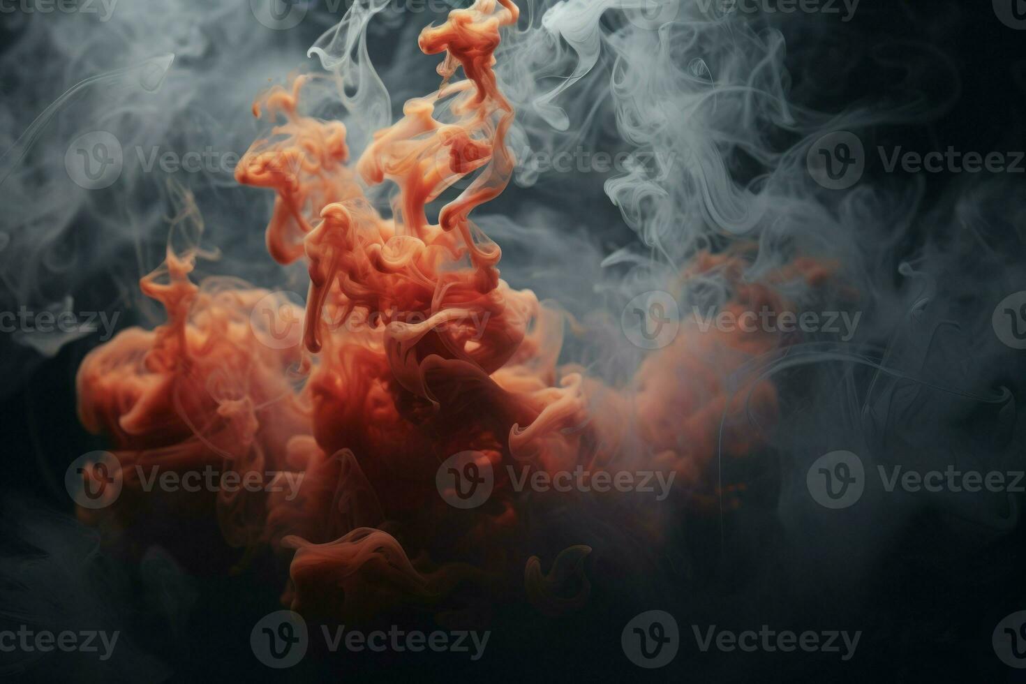 Smoke ice colorful red photo studio. Generate Ai