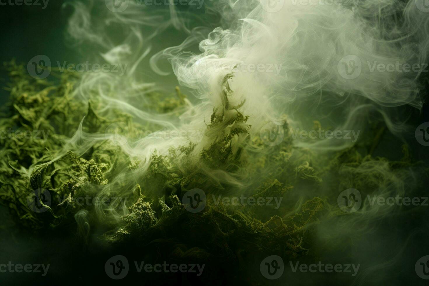 Weed smoke effect. Generate Ai photo