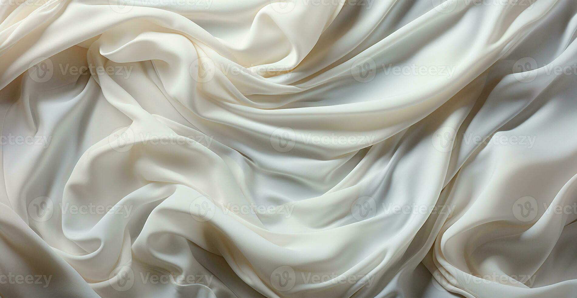 Light light linen fabric, texture panoramic background - AI generated image photo