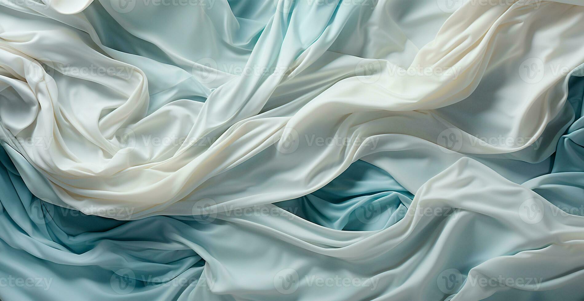 Light light linen fabric, texture panoramic background - AI generated image photo