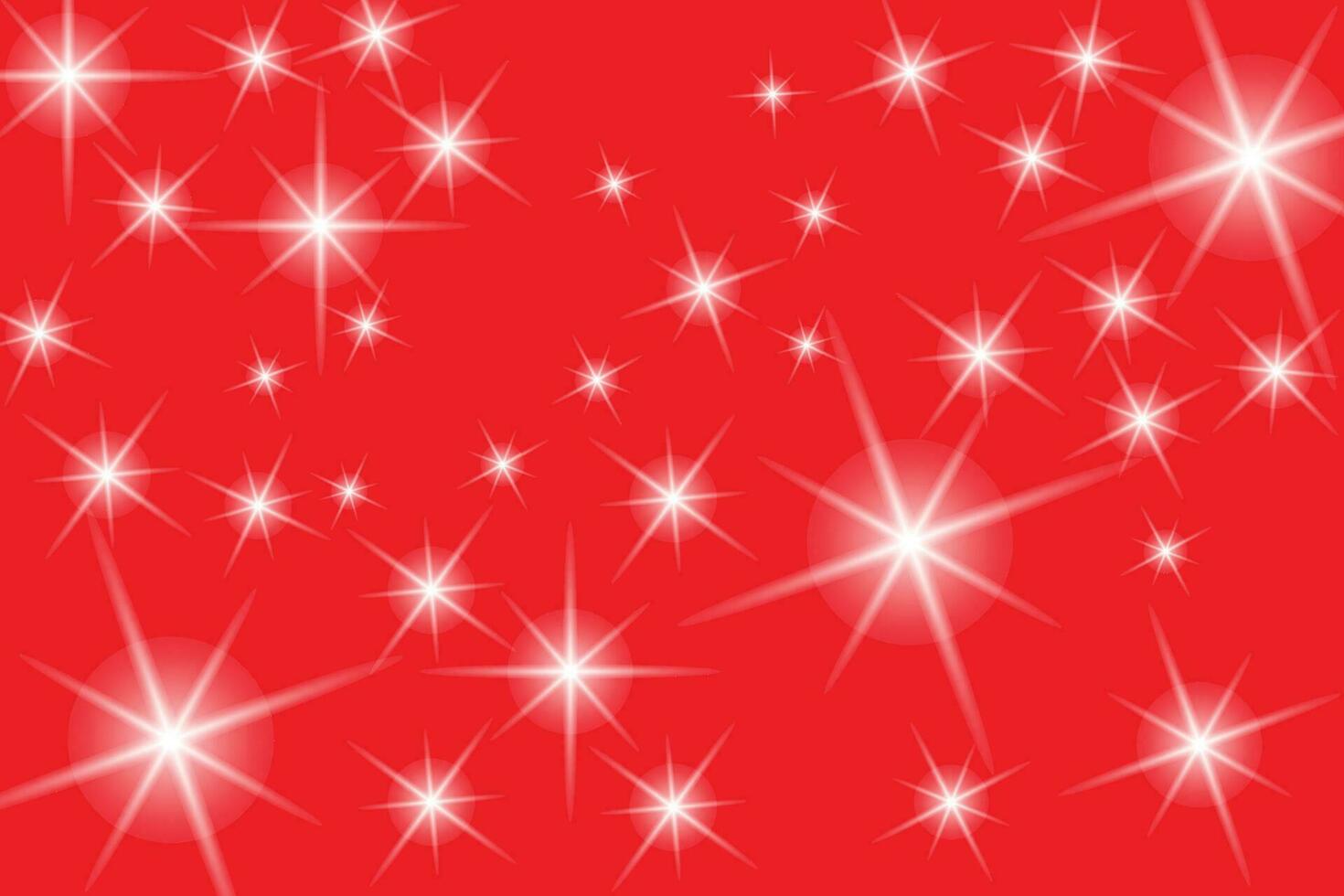 Red shiny stars background vector