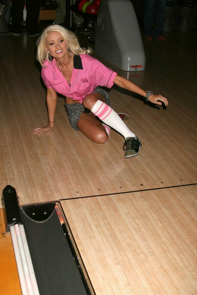 Holly Madison at the Bowling for Boobies event at Lucky Strike Bowling Lanes at Hollywood  Highland in Los Angeles CA October 13 2008 photo