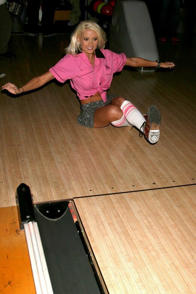 Holly Madison at the Bowling for Boobies event at Lucky Strike Bowling Lanes at Hollywood  Highland in Los Angeles CA October 13 2008 photo