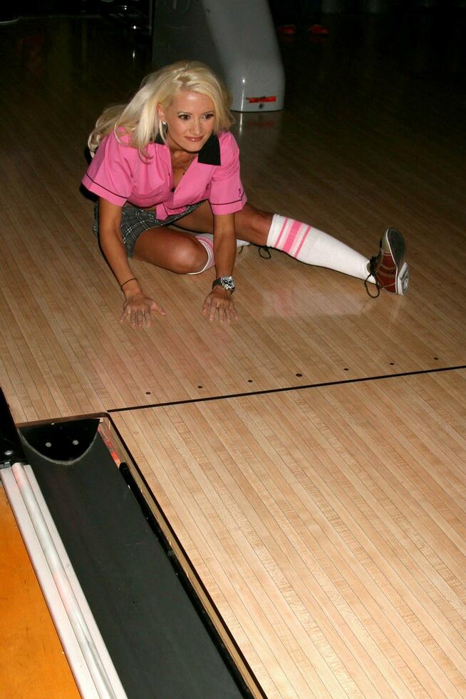 Holly Madison at the Bowling for Boobies event at Lucky Strike Bowling Lanes at Hollywood  Highland in Los Angeles CA October 13 2008 photo