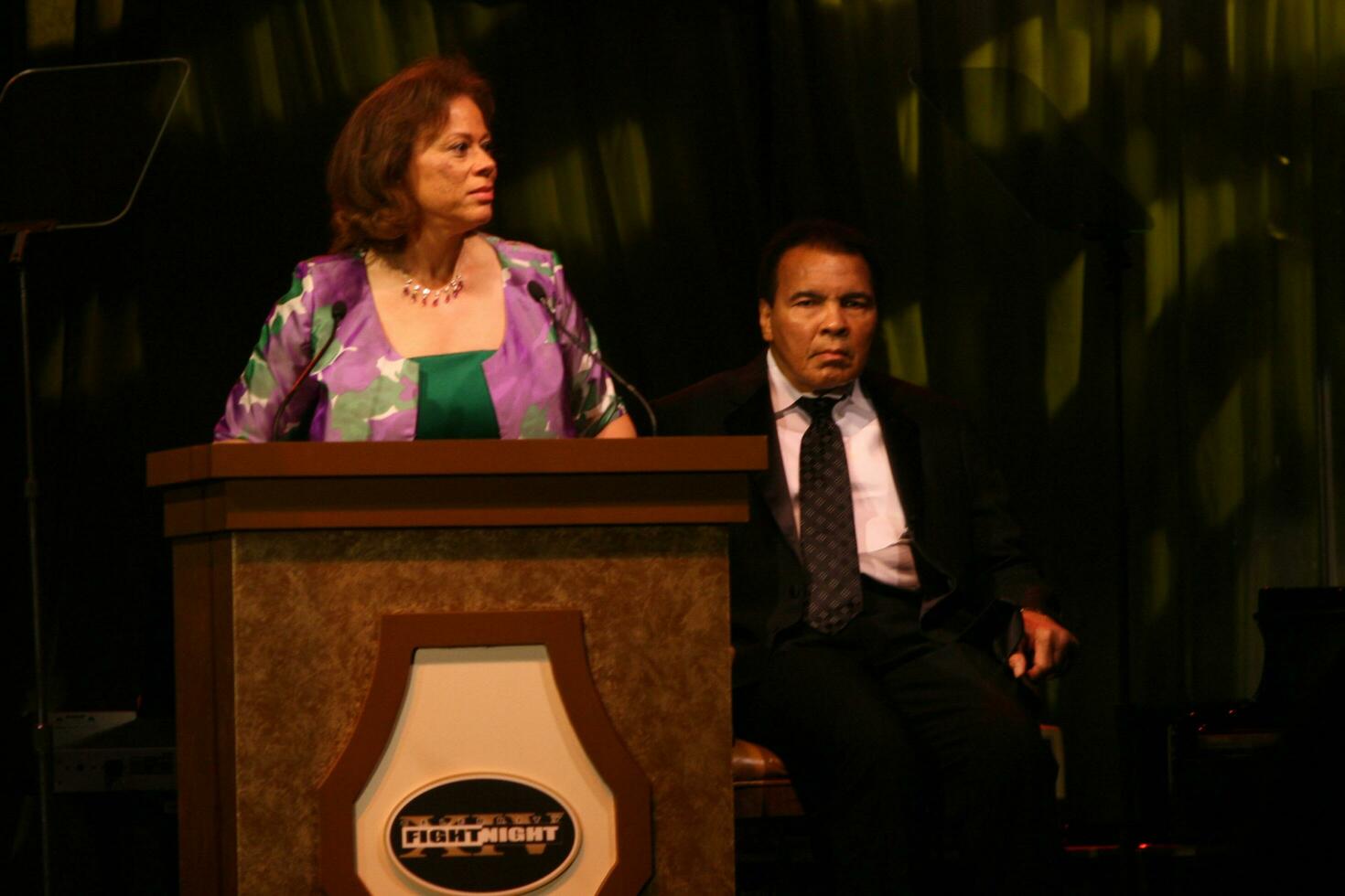 Muhammad Ali  Wife Yolanda Fight Night XIV JW Marriott Resort Phoenix AZ April 52008 photo