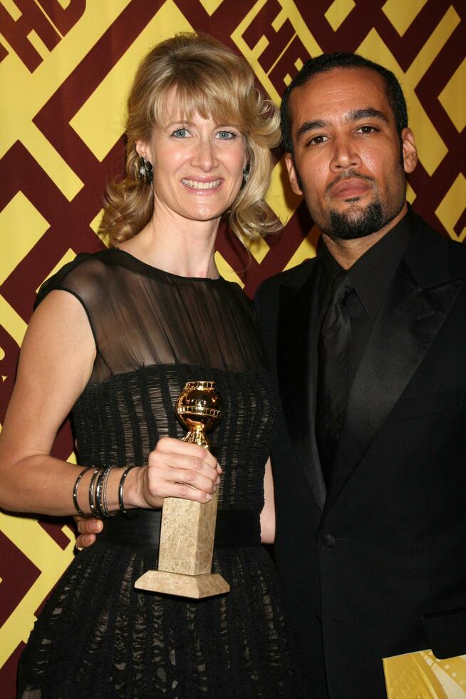 Laura Dern  Ben Harper arriving at the HBO Post Golden Globe Party at Circa 55 at the Beverly Hilton Hotel in Beverly Hills CA on January 11 2009 2008 photo