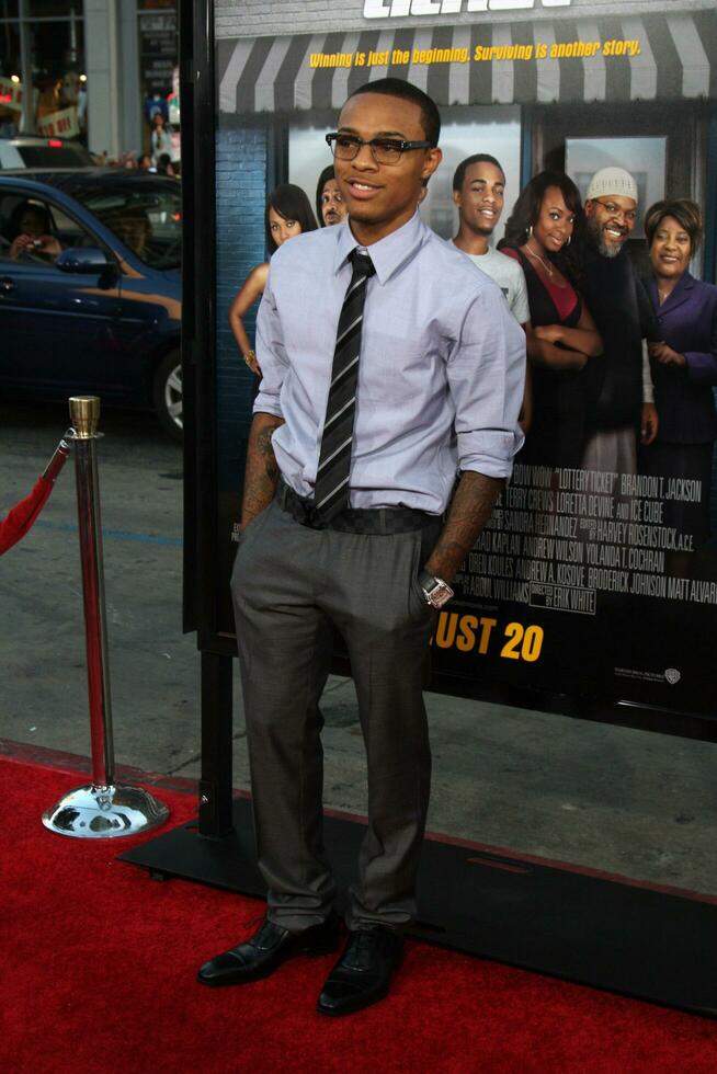 LOS ANGELES  AUG 12 Bow Wow arrives at the Lottery Ticket World Premiere at Graumans Chinese Theater on August 12 2010 in Los Angeles CA photo