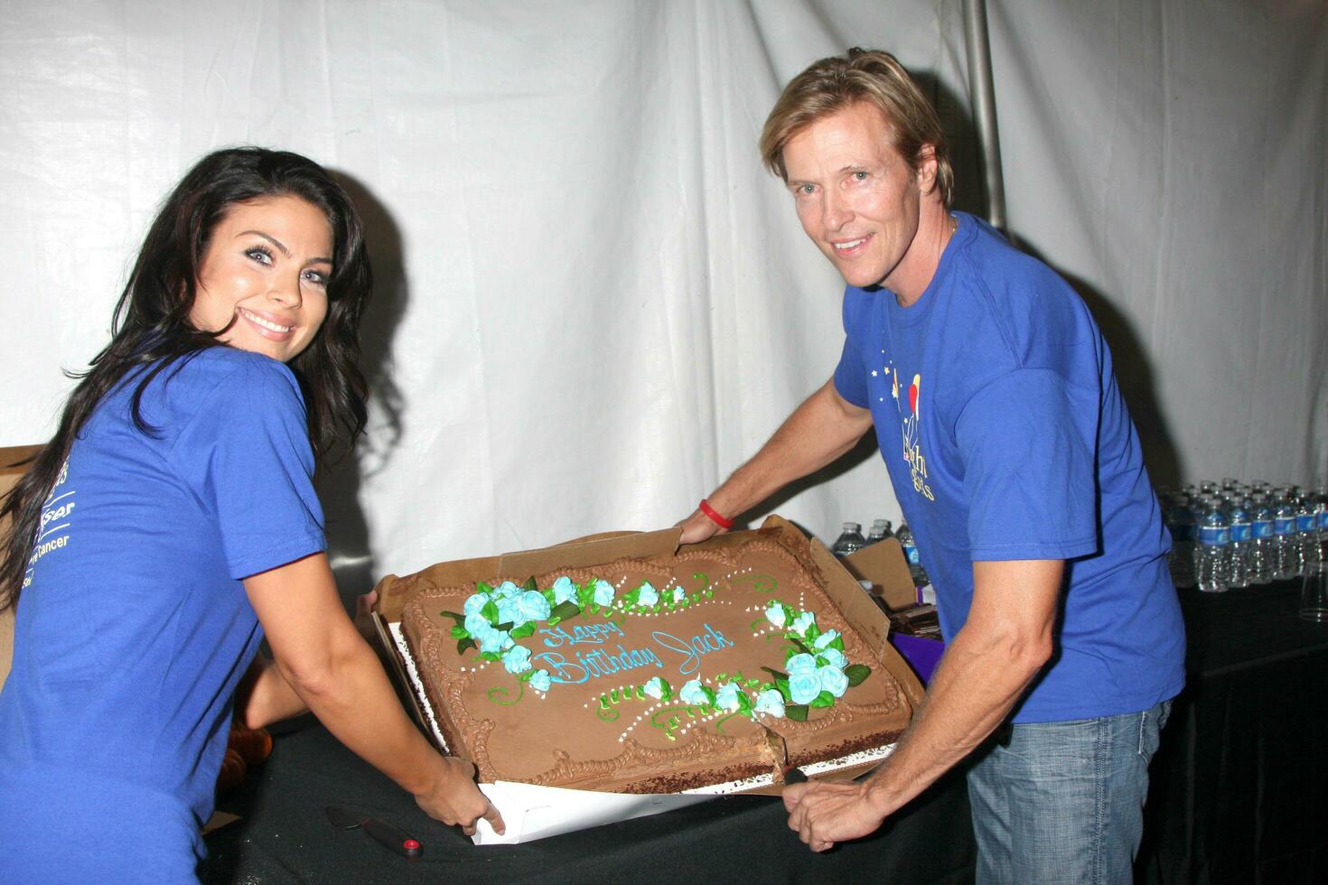 LOS ANGELES, OCT 2 - Nadia Bjorlin, Jack Wagner at the  Light the Night Walk  to benefit the Leukemia and Lymphoma Society at Griffith Park on October 2, 2010 in Los Angeles, CA photo
