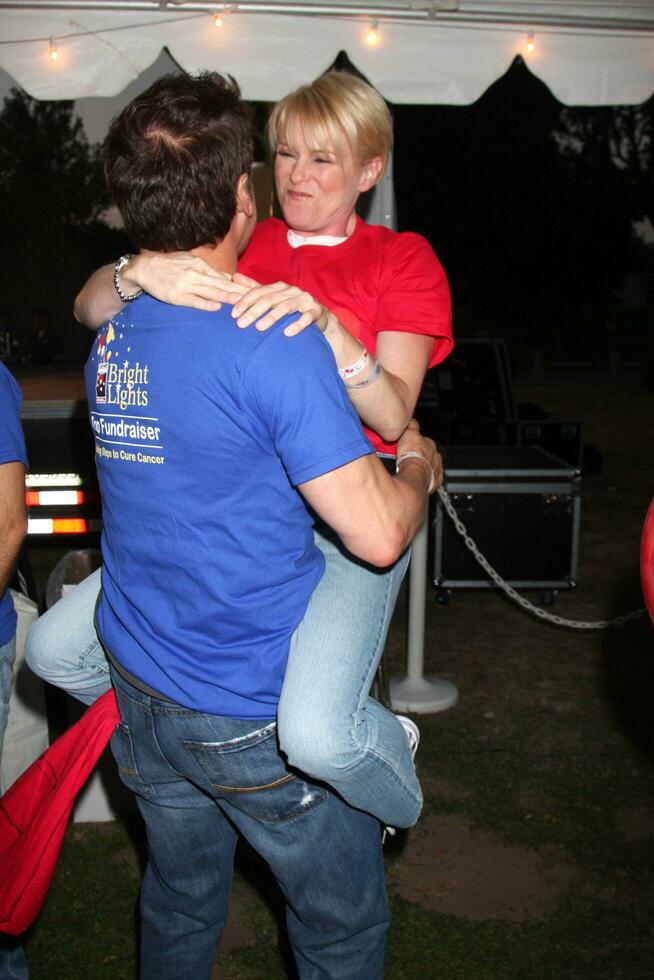 LOS ANGELES  OCT 2 Christian LeBlanc Judi Evans at the Light the Night Walk to benefit the Leukemia  Lymphoma Society at Griffith Park on October 2 2010 in Los Angeles CA photo