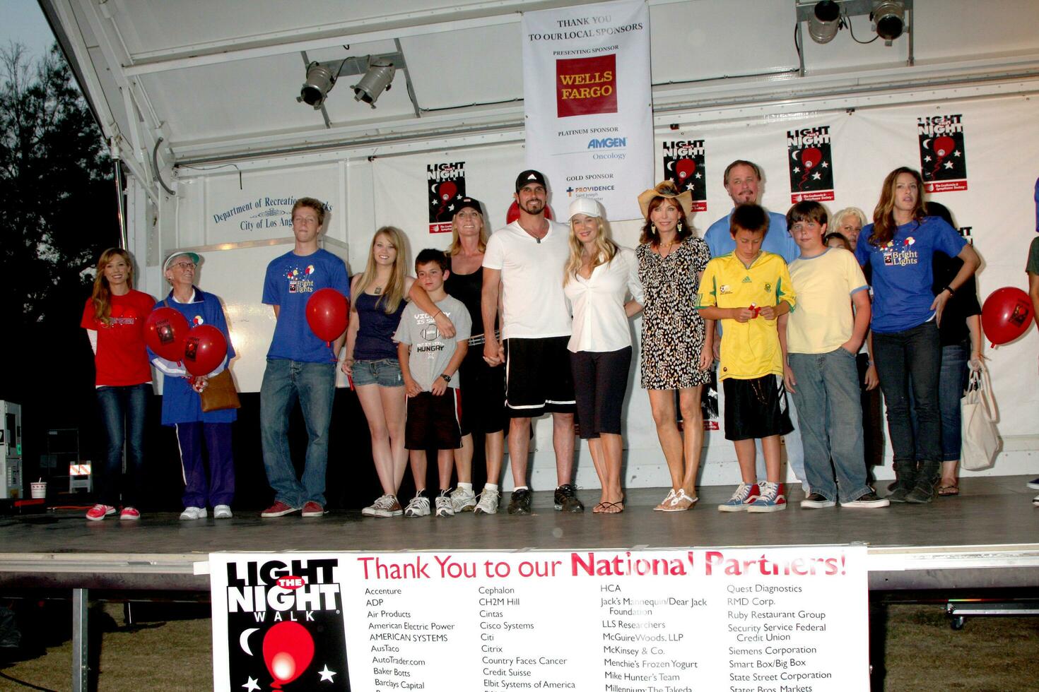 LOS ANGELES, OCT 2 - Jack Wagner and celebrity friends at walk at the  Light the Night Walk  to benefit the Leukemia and Lymphoma Society at Griffith Park on October 2, 2010 in Los Angeles, CA photo