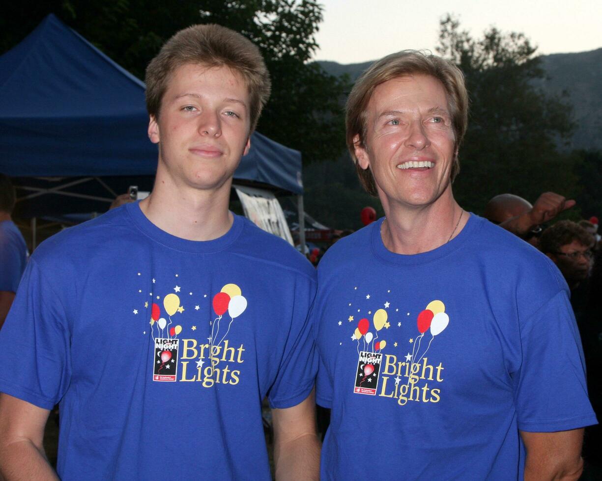 LOS ANGELES, OCT 2 - Harrison and Jack Wagner at the  Light the Night Walk  to benefit the Leukemia and Lymphoma Society at Griffith Park on October 2, 2010 in Los Angeles, CA photo
