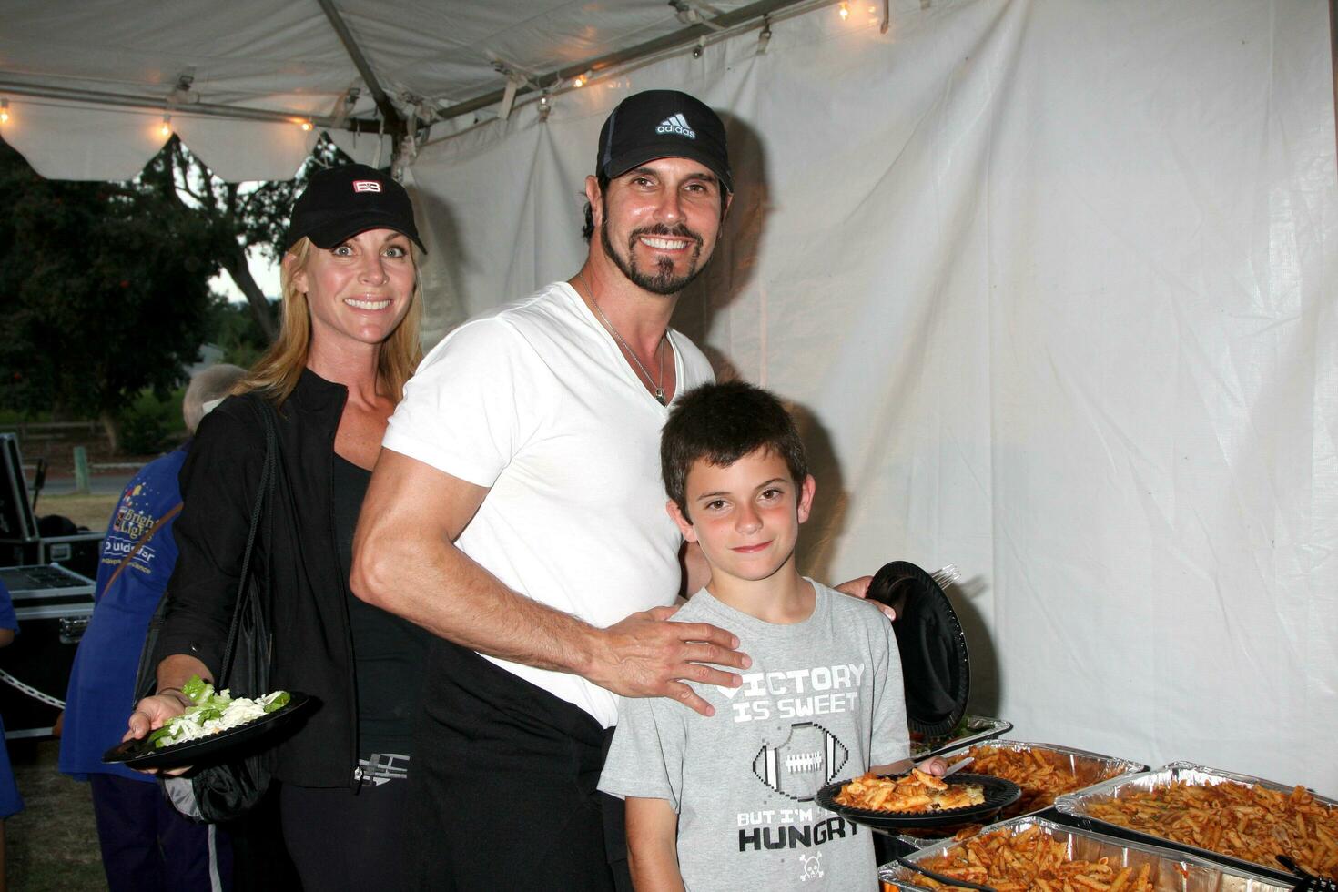 LOS ANGELES  OCT 2 Cindy Ambuel Don Diamont  Son Luca at the Light the Night Walk to benefit the Leukemia  Lymphoma Society at Griffith Park on October 2 2010 in Los Angeles CA photo