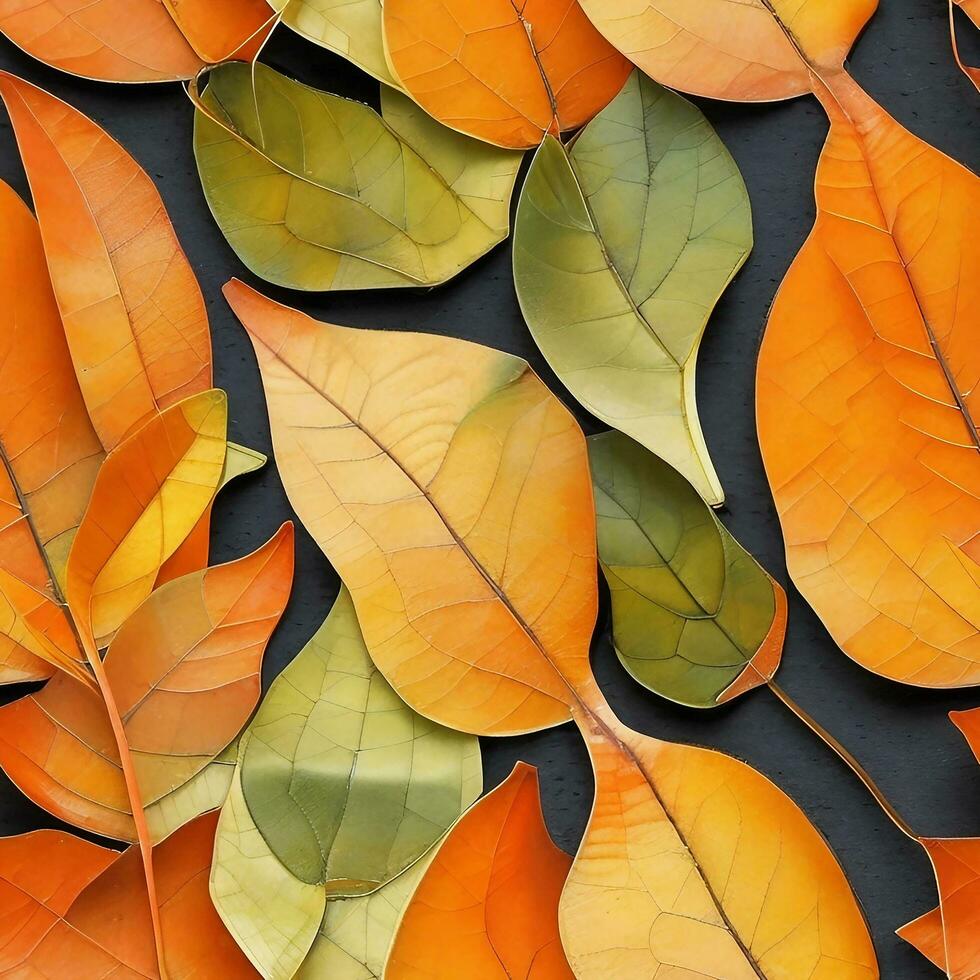 estético apelación de hojas y su patrones en diseño foto